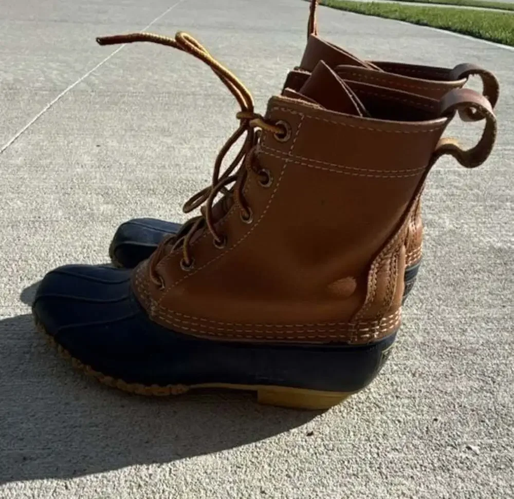L.L. Bean Original Bean Boots 8-Inch Leather Duck Boots